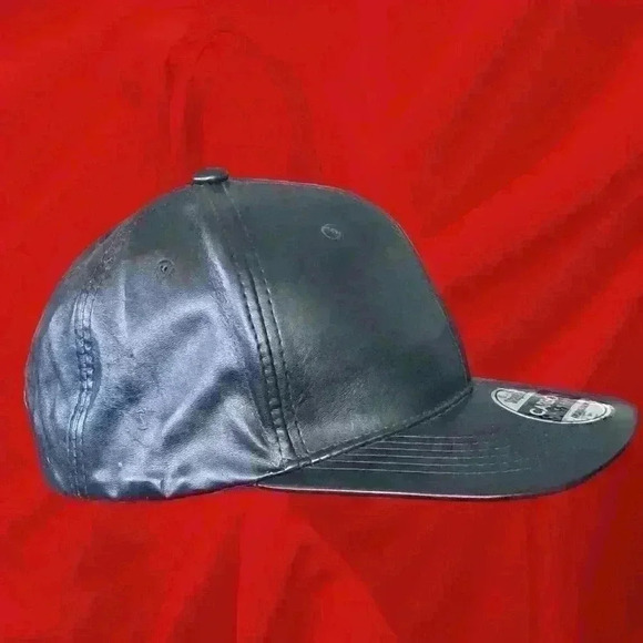 Carbon Other - Carbon faux Leather Cap, Black OS, snap back